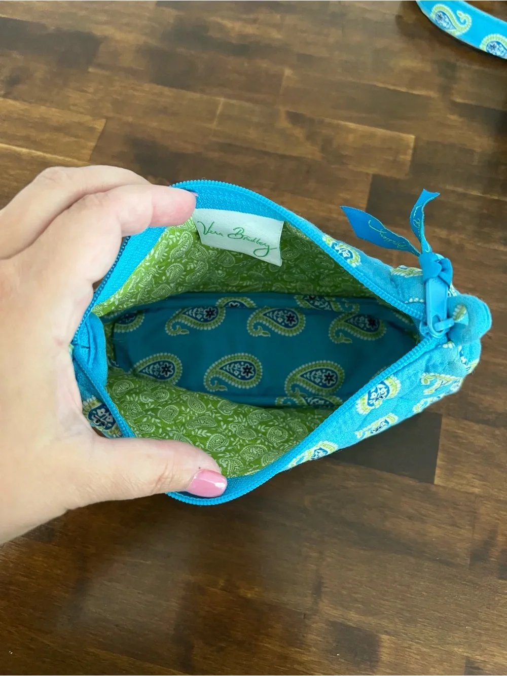 Vera Bradley Bermuda Blue “Spectator” Bag & Pouch